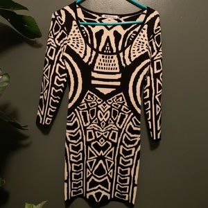 Tribal bodycon mini
